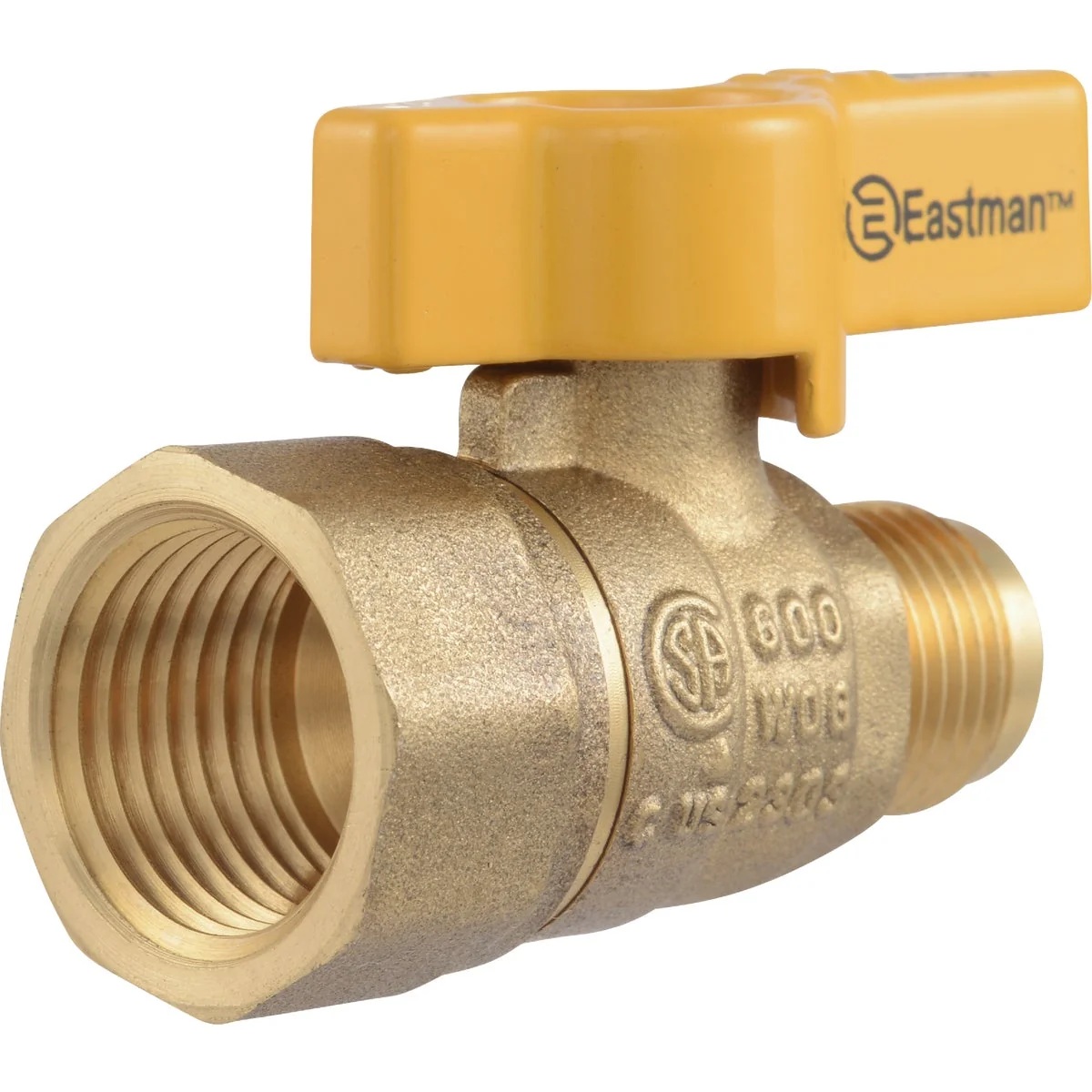 Long-Lasting Eastman 3 8 In. OD Male Flare x 1 2 In. FIP Gas Valve Outstanding