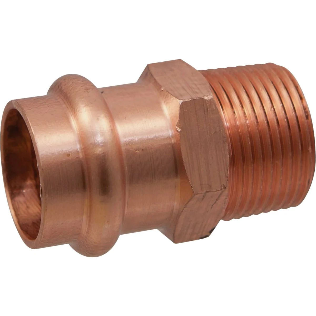 Recyclable NIBCO 3 4 In. Press x 1 2 In. MIP Copper Adapter Top-Quality