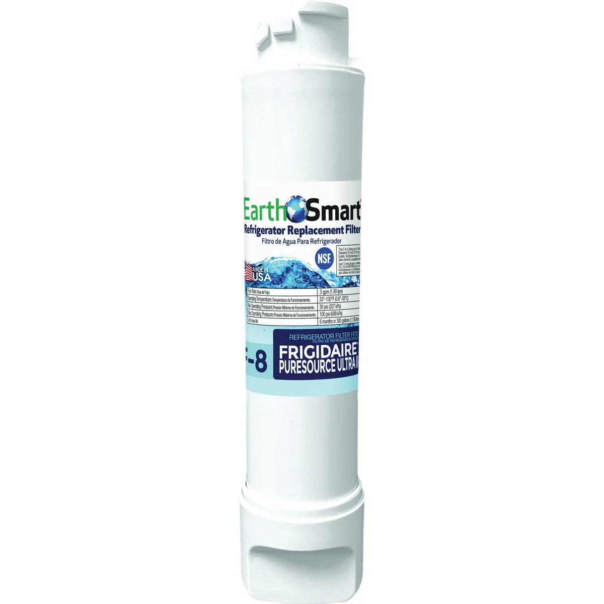 Excellent EarthSmart F-8 Fridgidare Icemaker Refrigerator Water Filter Cartridge Casual