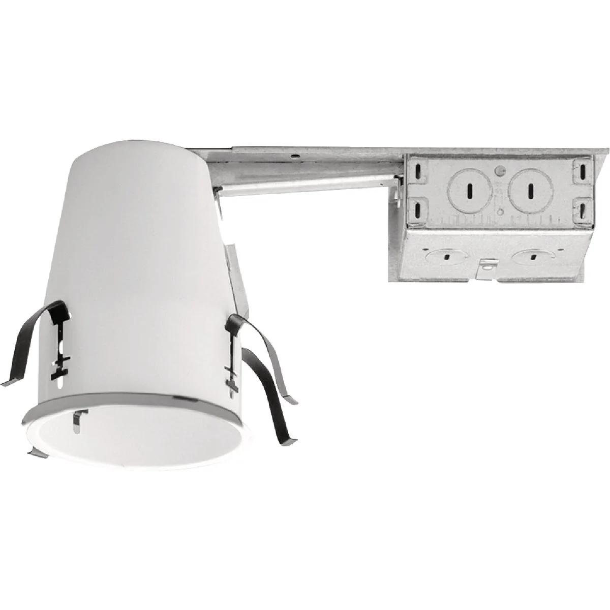 Eco-Friendly Halo 4 In. Remodel Non-IC Rated Recessed Housing for Shallow Ceiling Reliable