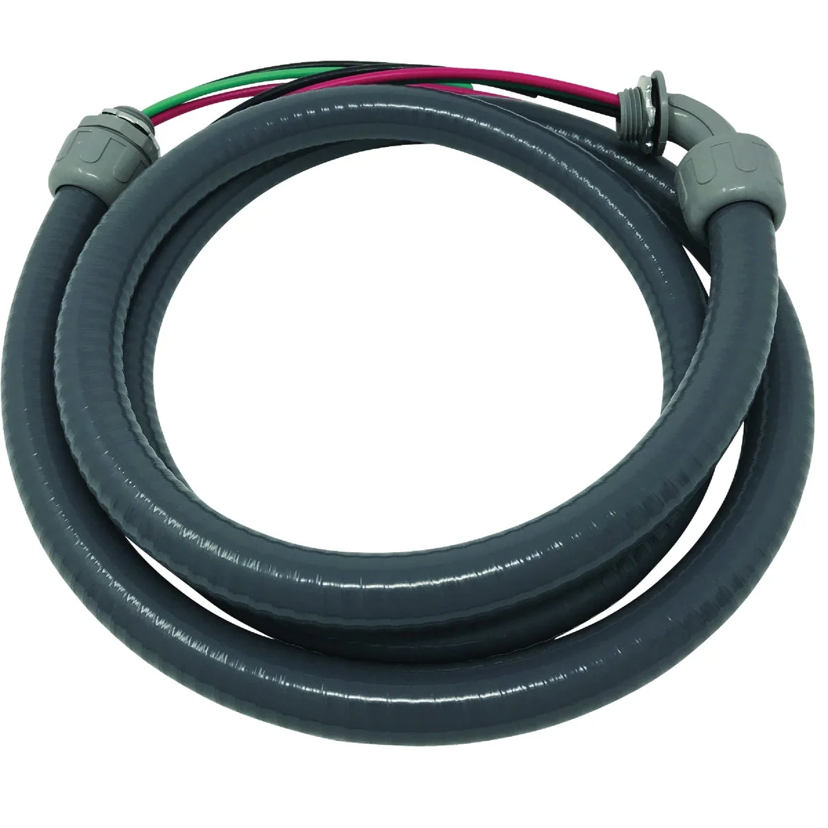 Detailed Halex 6 Ft. x 1 2 In. Non Metallic Liquid-Tight Conduit Prewired Whip World-Class