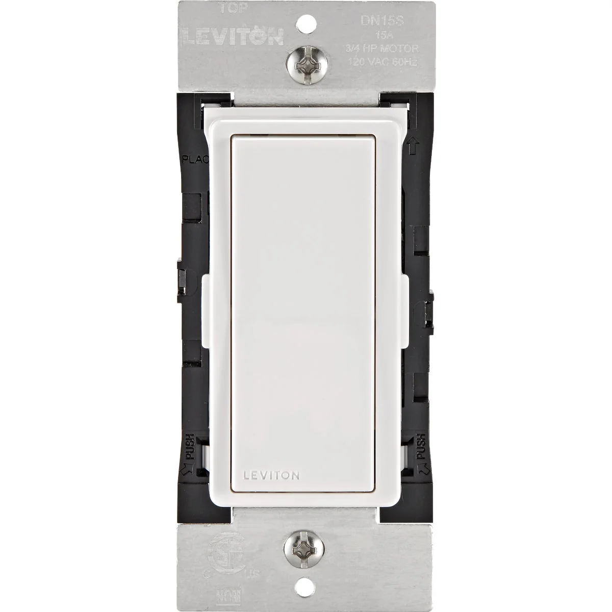 Stylish Leviton Decora Smart 15A Rocker Wireless Light Switch White Breathable