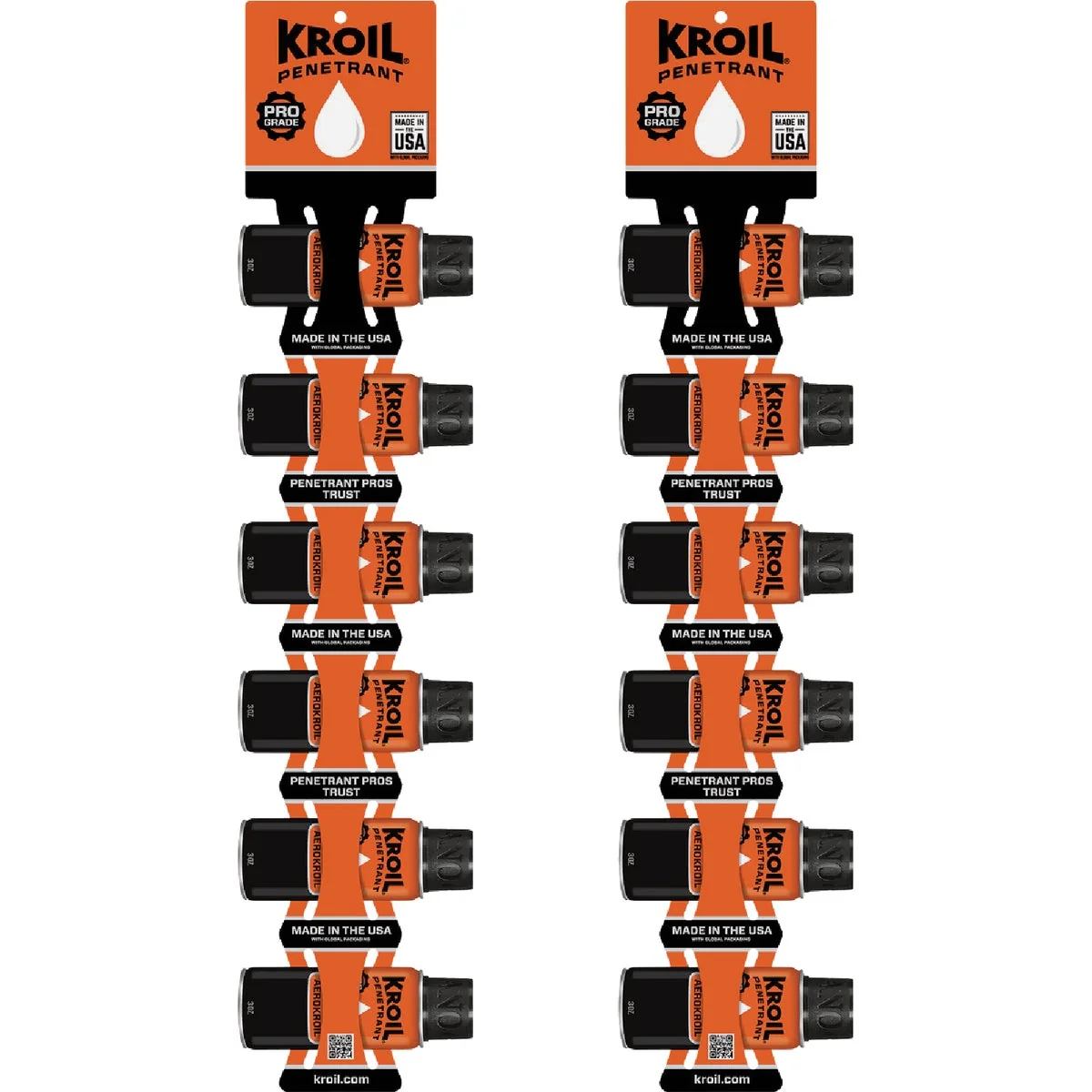 Reusable Kroil 3 Oz. Aerosol Oil Penetrant Clip Strip Lightweight