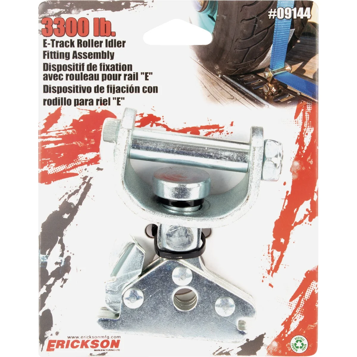 Refined Erickson E-Track 3300 Lb. Roller Idler Fitting Assembly Selected