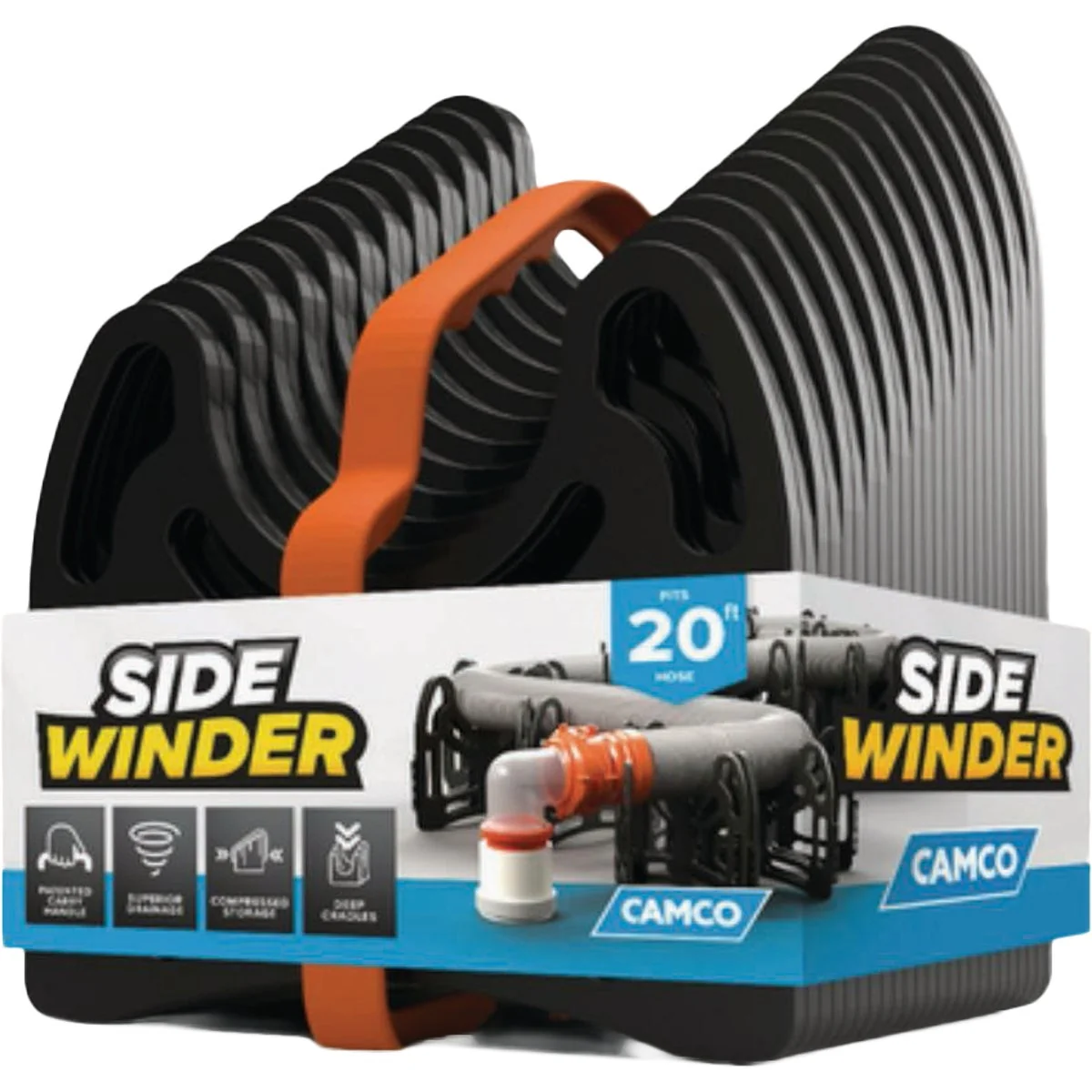 Efficient Camco Sidewinder 20 Ft. Plastic Sewer Hose Support Original Design