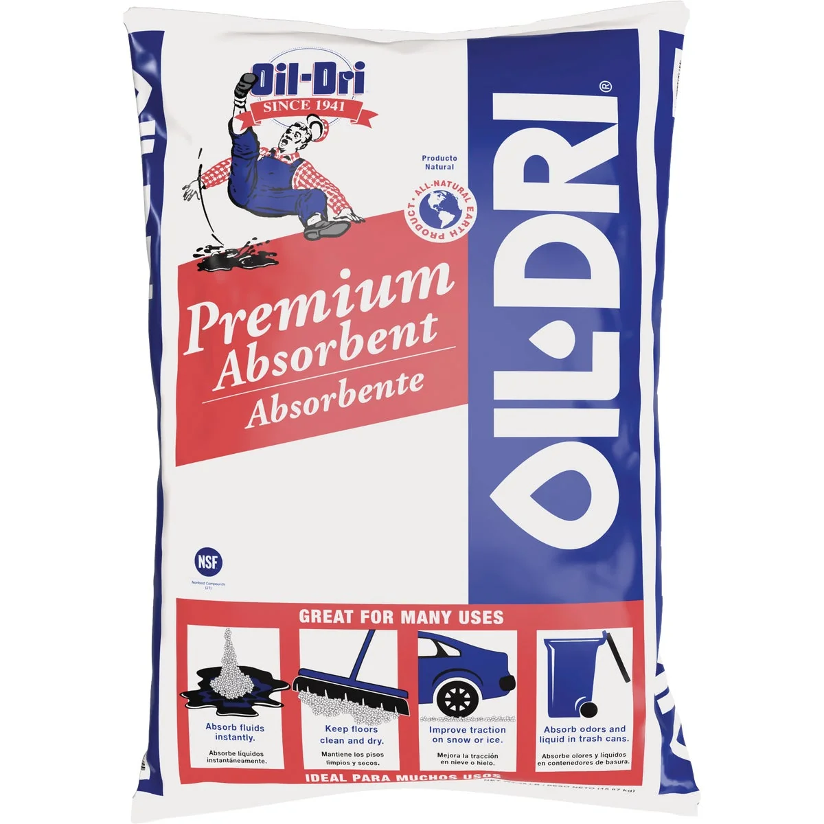 Pure Oil Dri 45 Lb. Industrial Oil Absorbent Casual