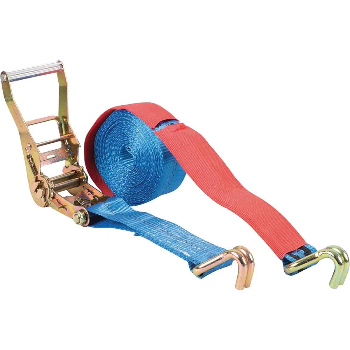 Smart Erickson 2 In. x 22 Ft. 10 000 Lb. Ratchet Tie-Down with Double J-Hooks Recyclable