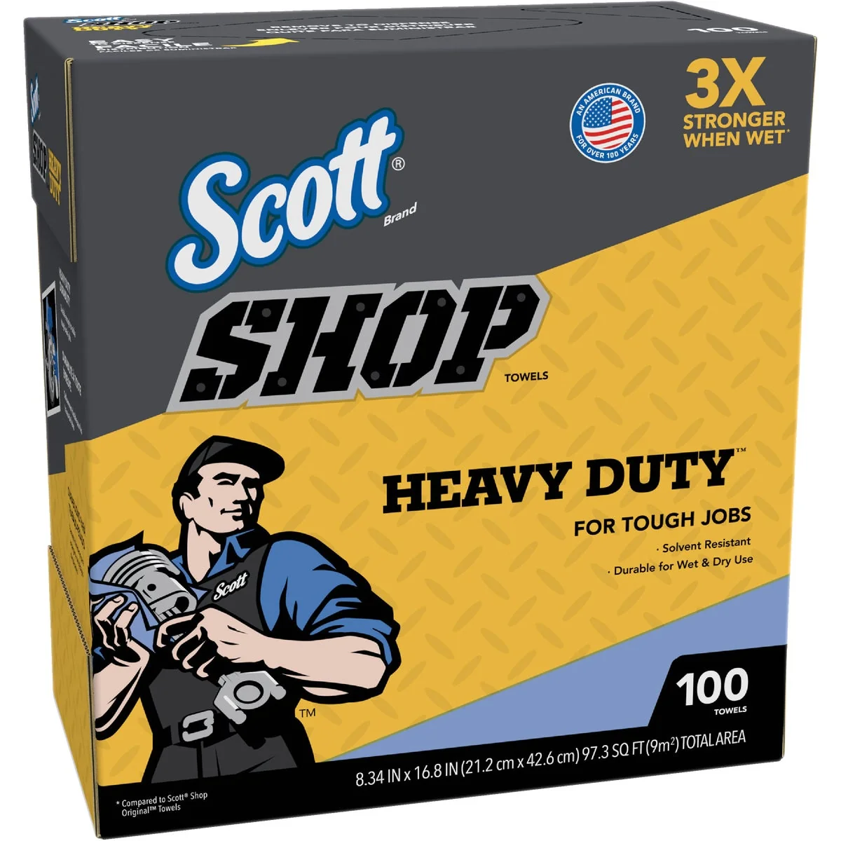 Premium Material Scott Heavy Duty Shop Towel 100-Pack Practical