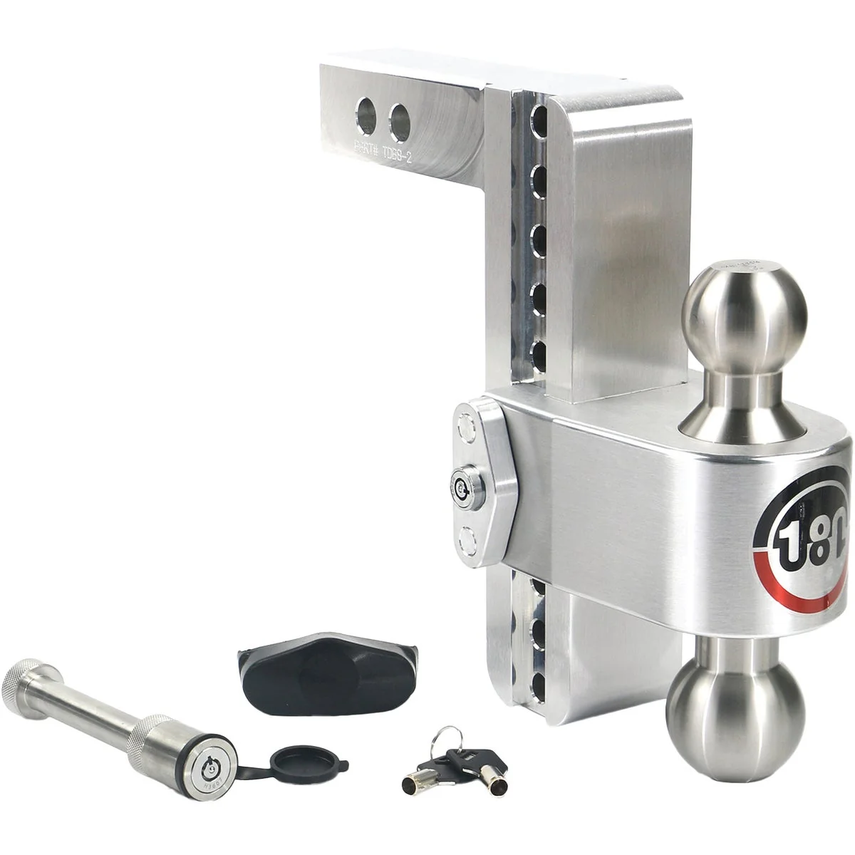 Selected Weigh Safe 8 In. Adjustable 180 Degree Hitch Ball Mount Verified