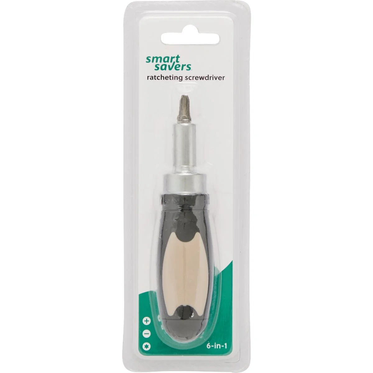 Fashionable Smart Savers 6-In-1 Ratcheting Screwdriver Easy-to-Use