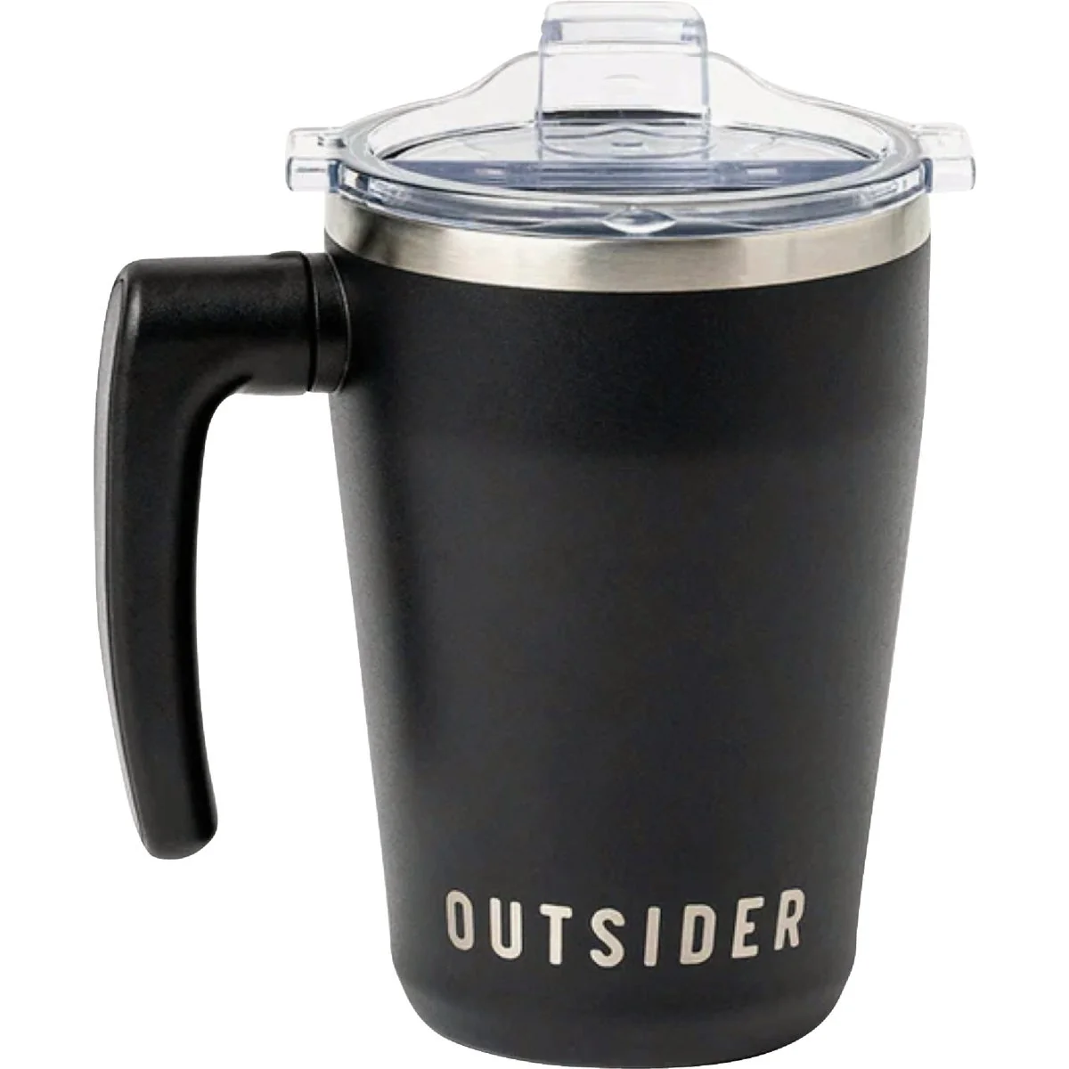 High-Performance Outsider Coffee Mug with Swivel Handle Black Premium Material