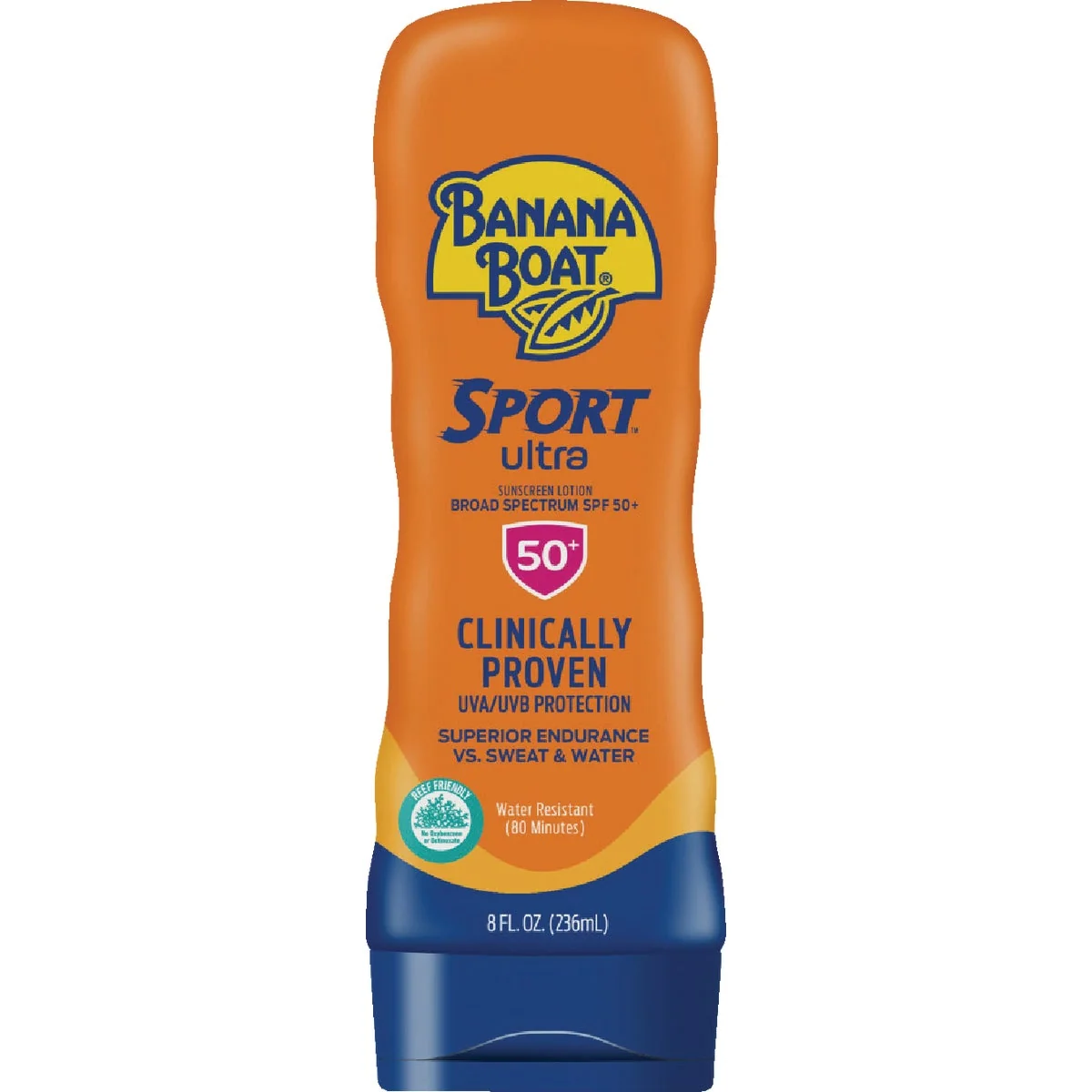 Enhanced Banana Boat Sport Ultra 8 Oz. SPF 50 Sunscreen Lotion Traditional