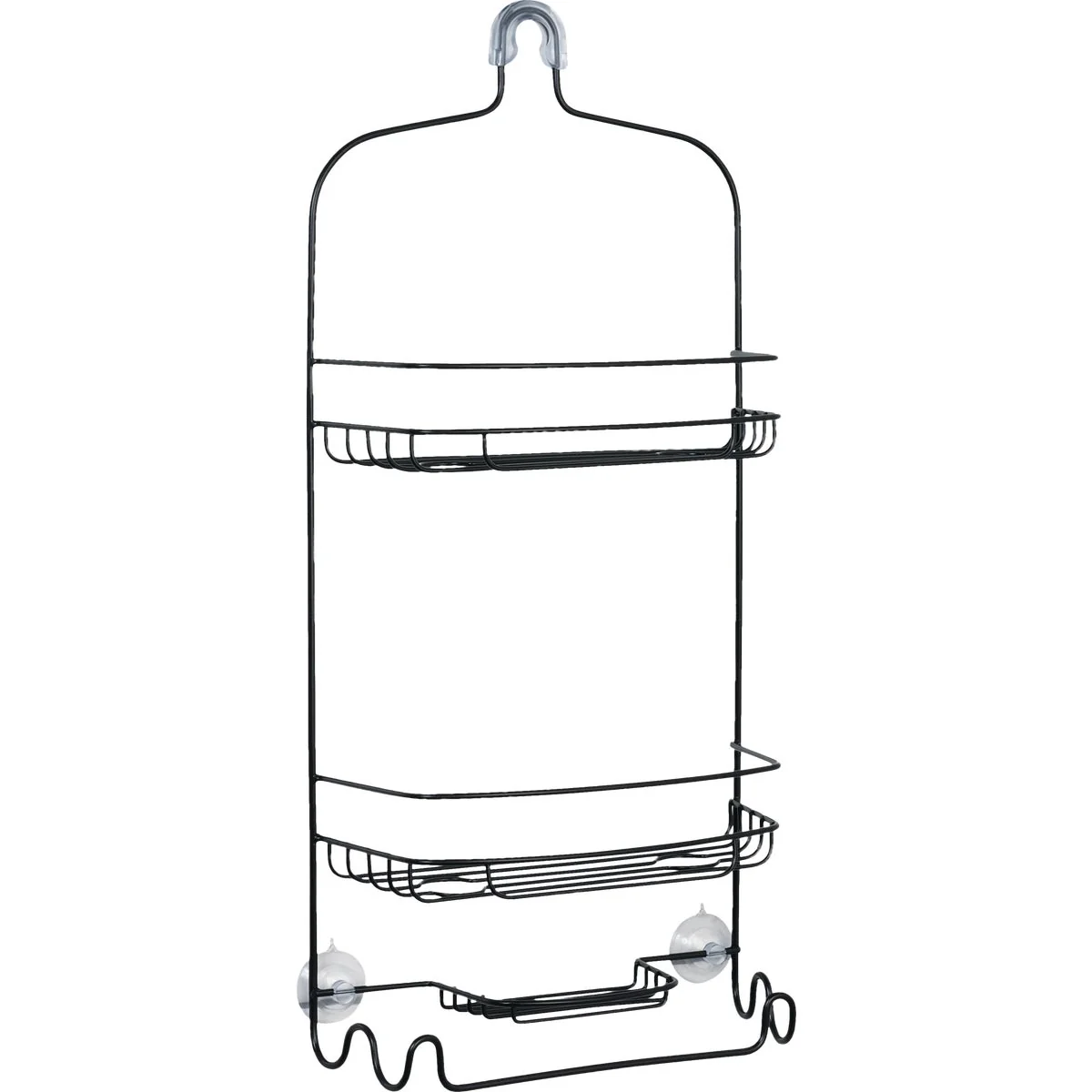 Efficient Zenna Home 11 In. x 24 In. Hanging Shower Caddy Matte Black Selected