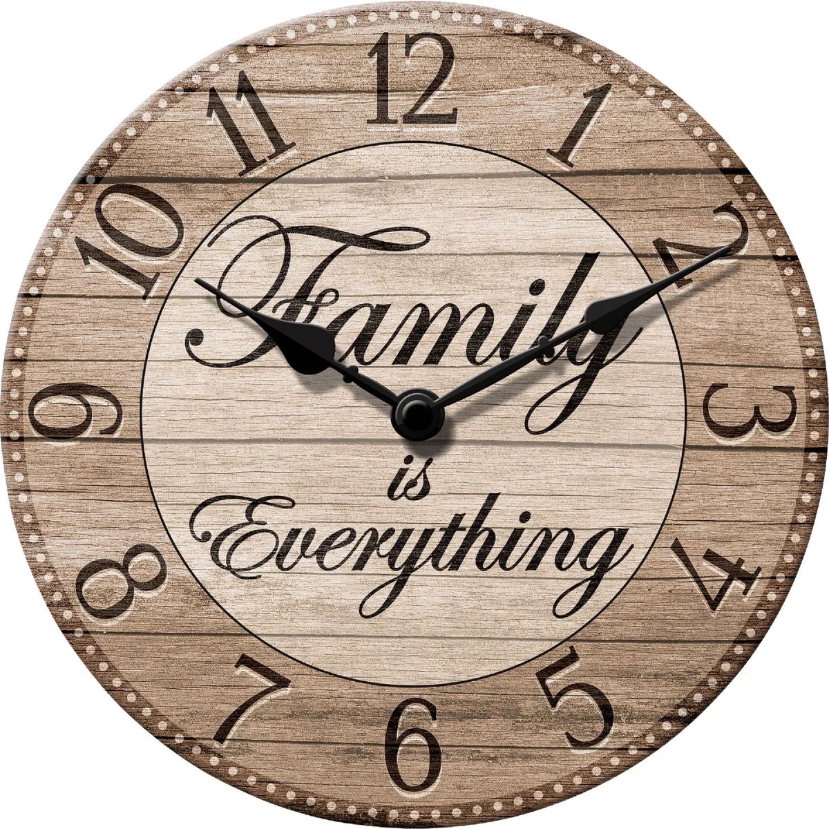Artisan Westclox 11 In. Family Is Everything Wall Clock Durable