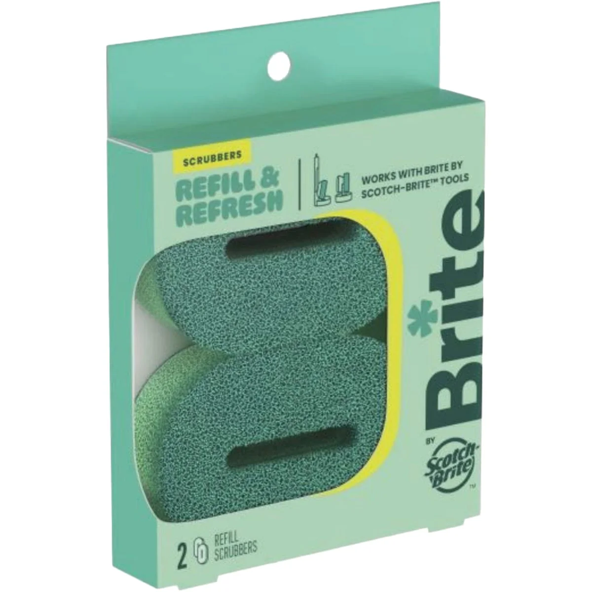 Innovative Brite by Scotch-Brite Refill Scrubbers 2-Pack Original Design