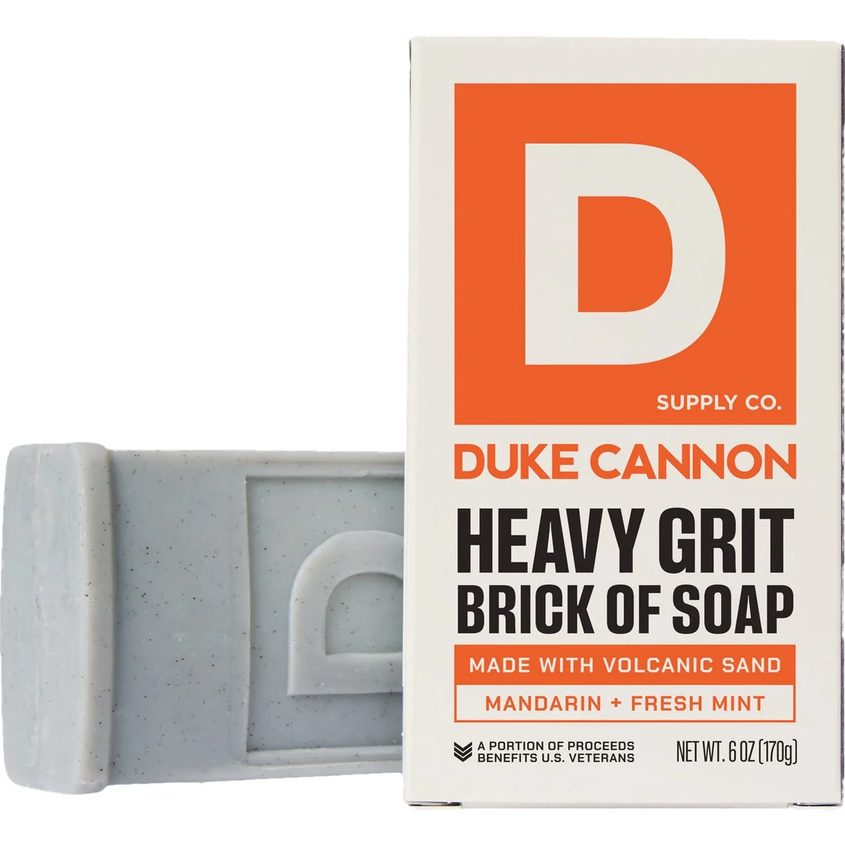 Official Duke Cannon 6 Oz. Heavy Grit Deep Cleaning Brick of Soap High-Performance