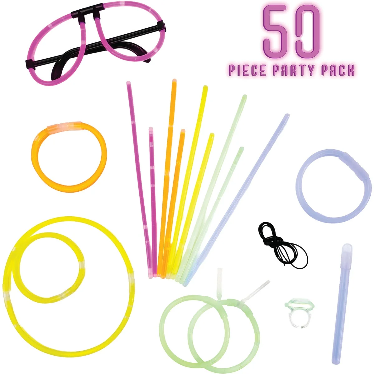 High-Quality Snap And Glow Sticks Party Pack 50-Pack Modern