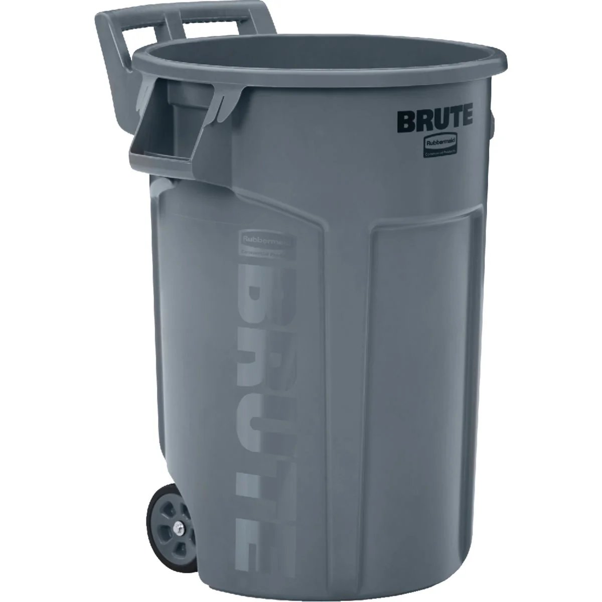 Fine Rubbermaid Commercial Brute 44 Gal. Gray Vented Wheeled Container Original