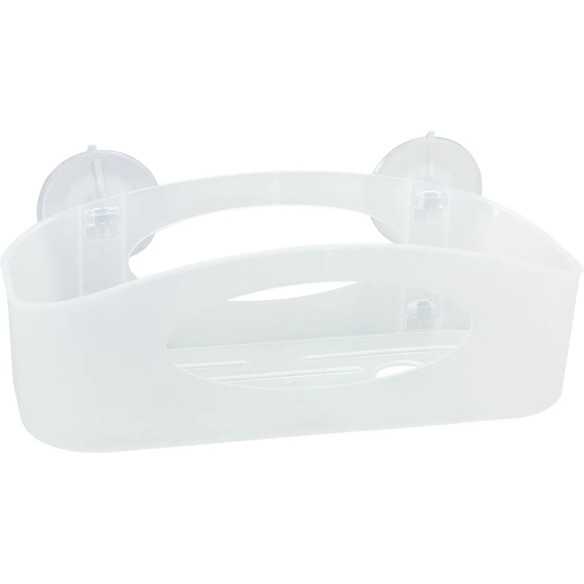 Breathable Zenna Home Frosted Suction Shower Storage Basket Lightweight
