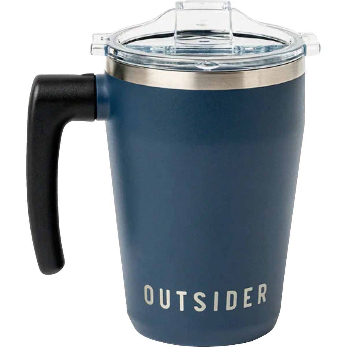 Healthy Outsider Coffee Mug with Swivel Handle Navy Reusable