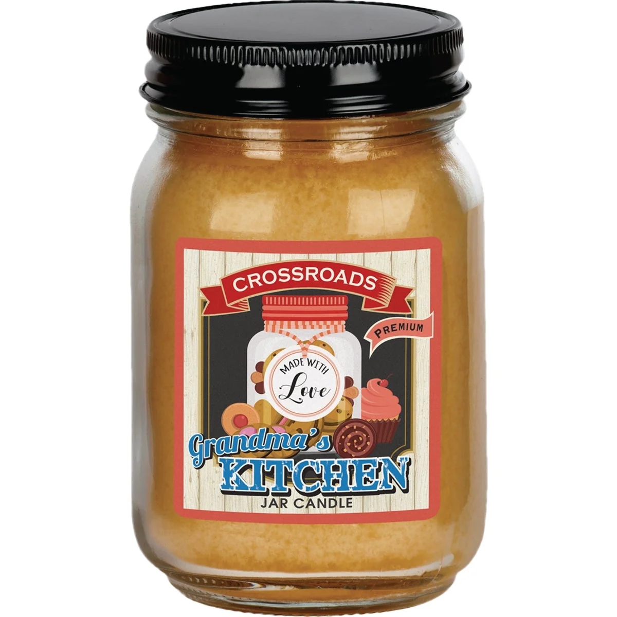 Excellent Crossroads Designs 12 Oz. Jar Candle Grandma’s Kitchen Green