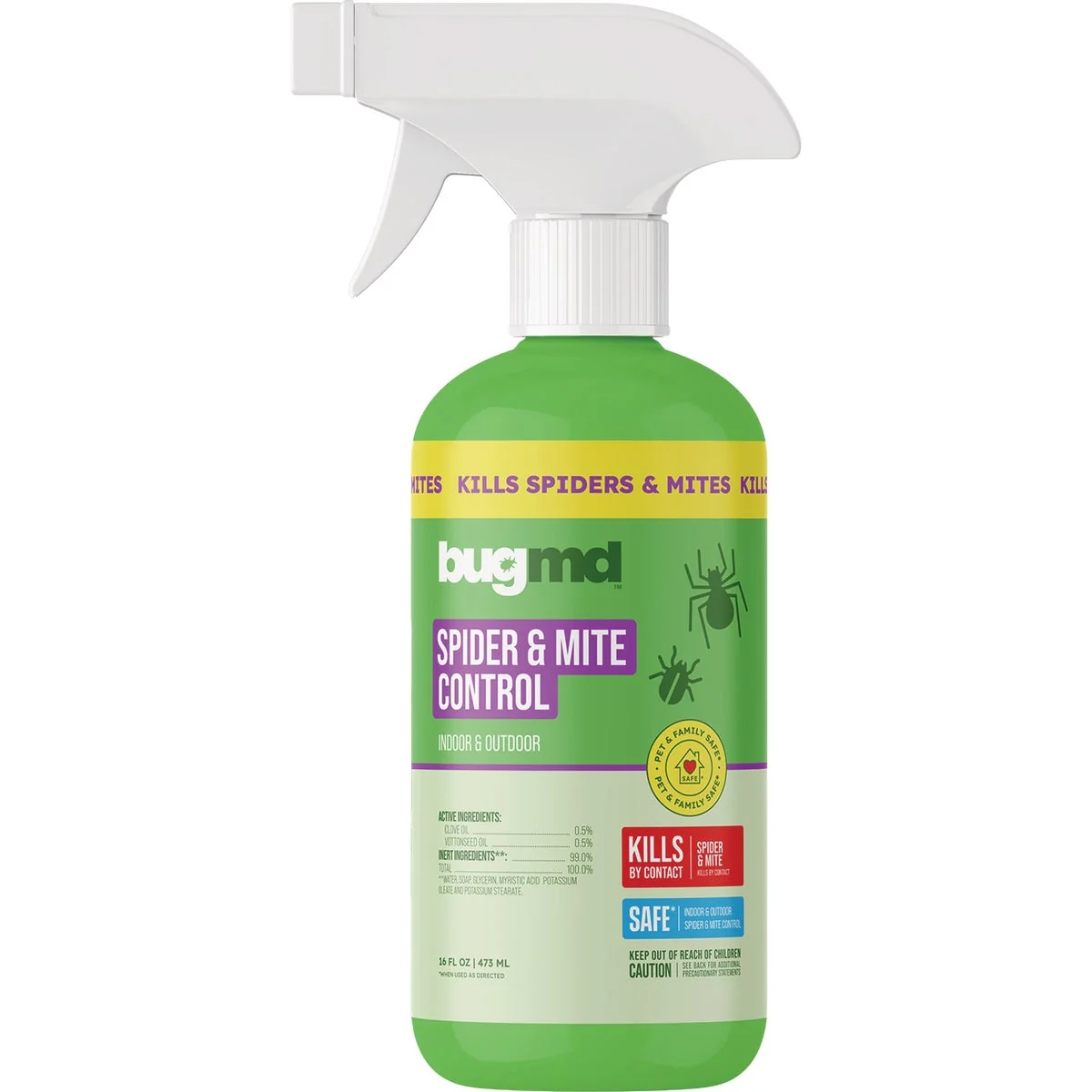 Next-Generation BugMD 16 Oz. Trigger Spray Spider Mite Control Insect Repellent Fine