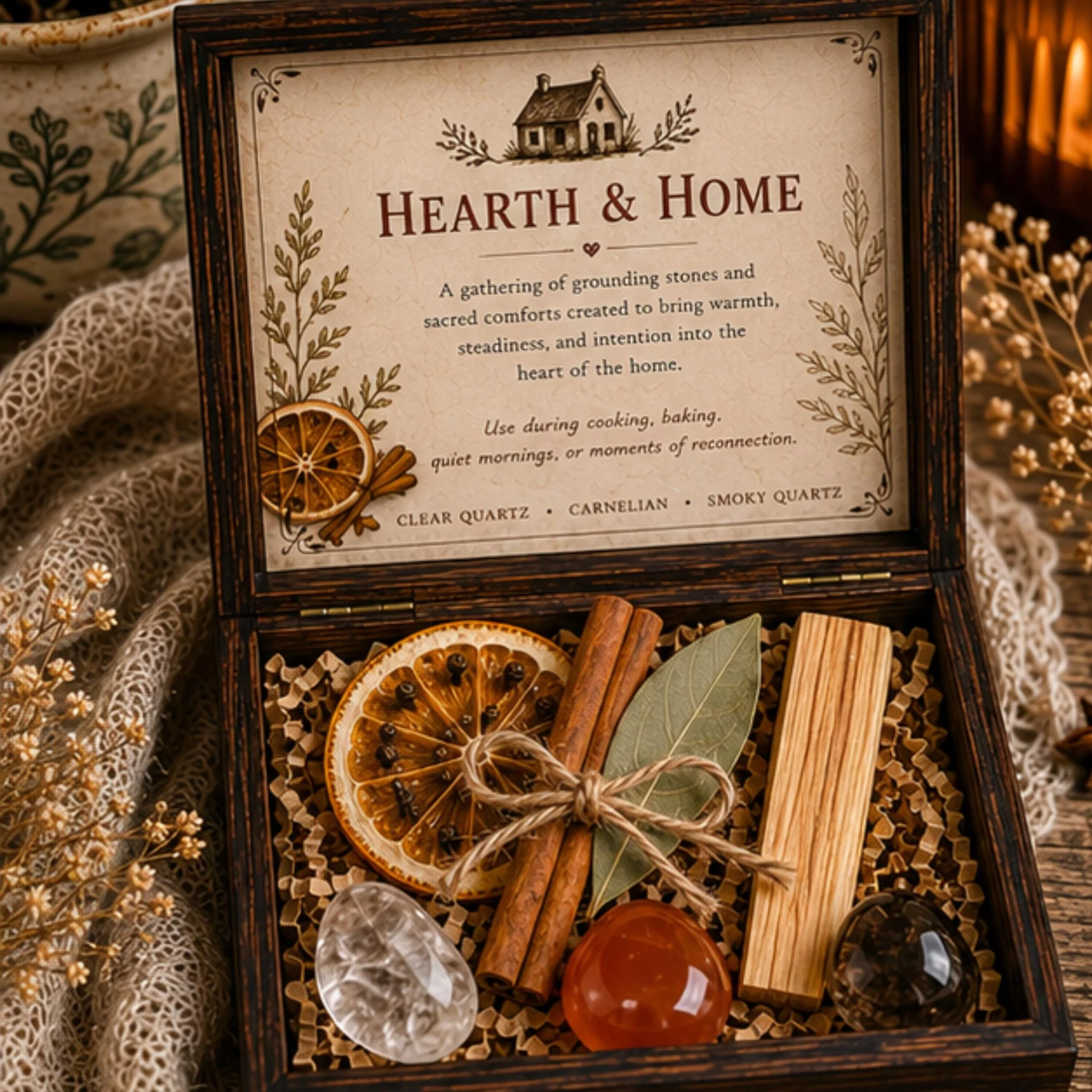 Trusted Kitchen Keepsake Crystal Set Rustic Cottage Decor Home Blessing Housewarming Gift Outstanding