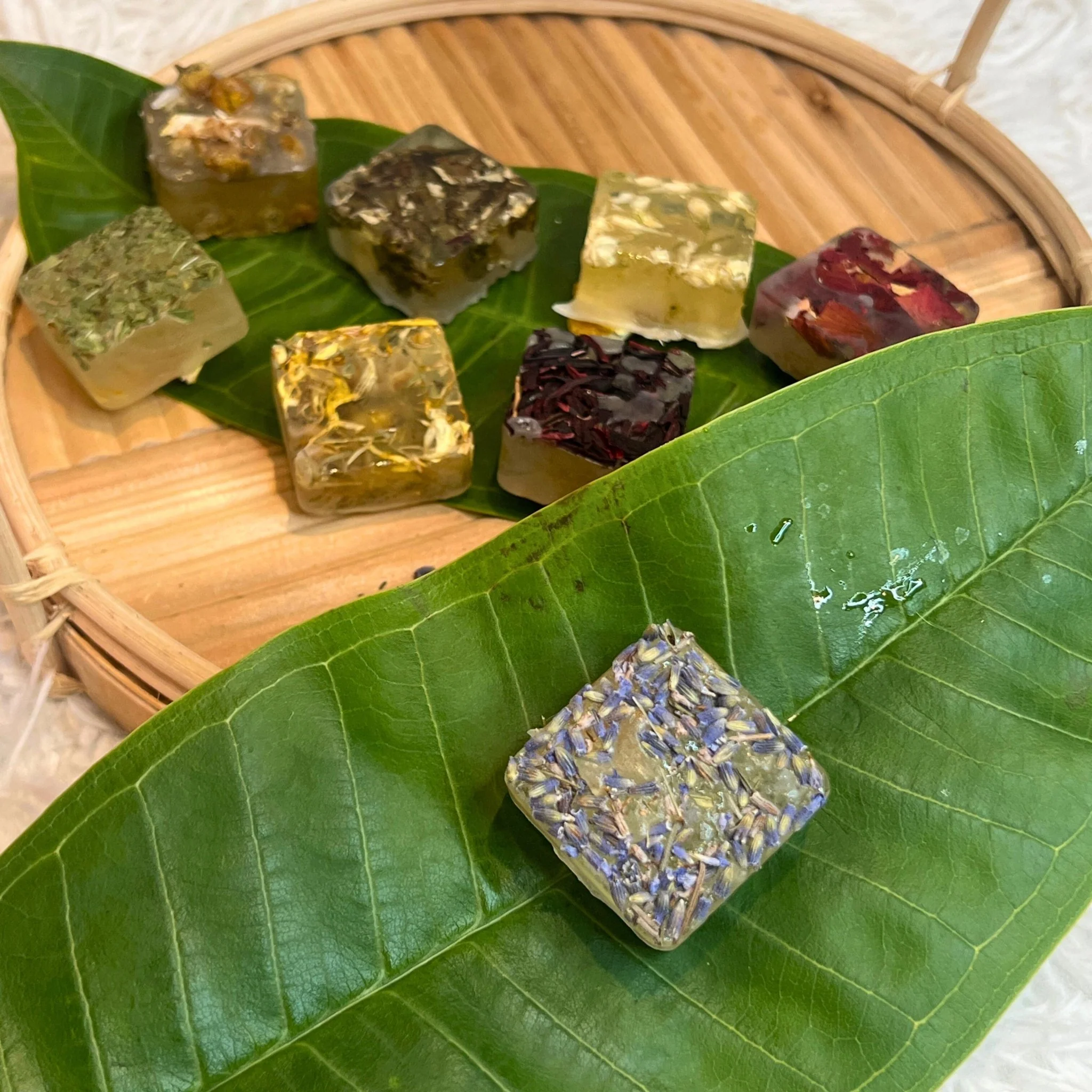Sophisticated Lavender Herbal Tea Bombs Floral Tea Sugar Candy Cubes Beverage Sweetener Natural