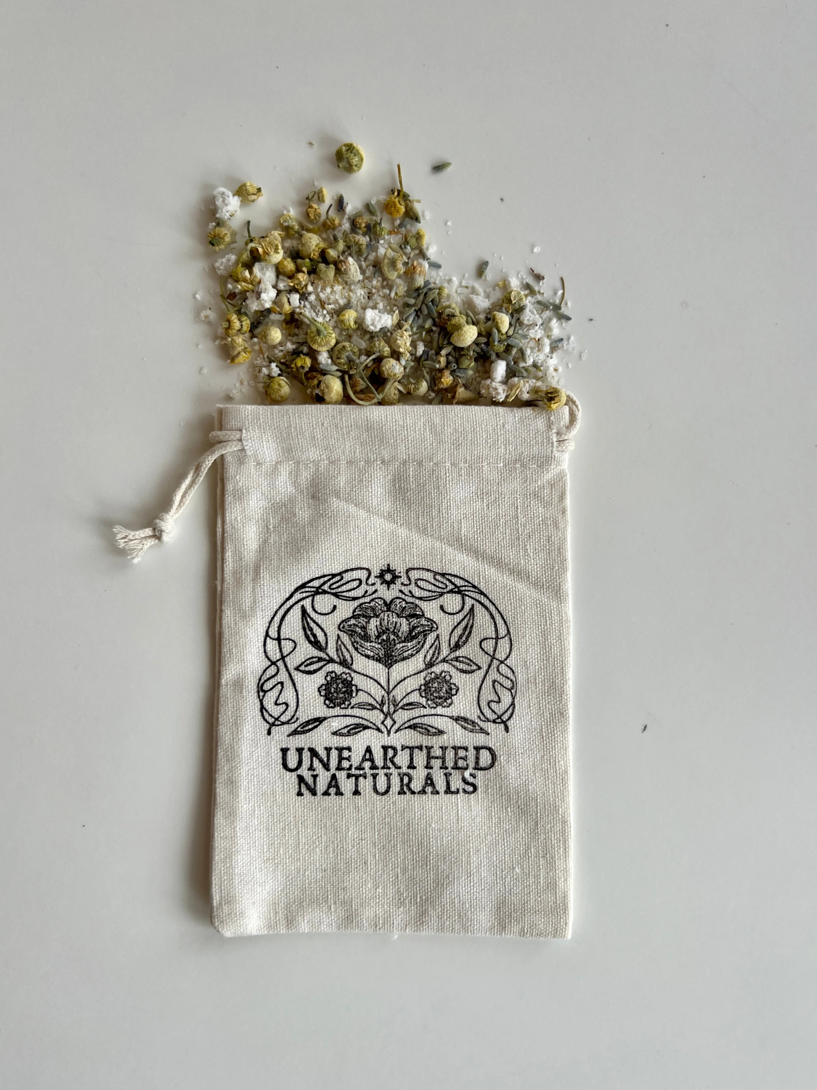 Expertly Made Reusable Cotton Muslin Bath Soak Bag – 4×6 Relaxed