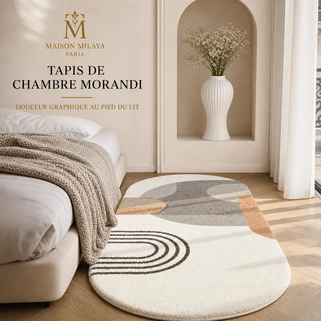 High-Grade Washable Morandi Bedroom Rug – Maison Milaya Fast