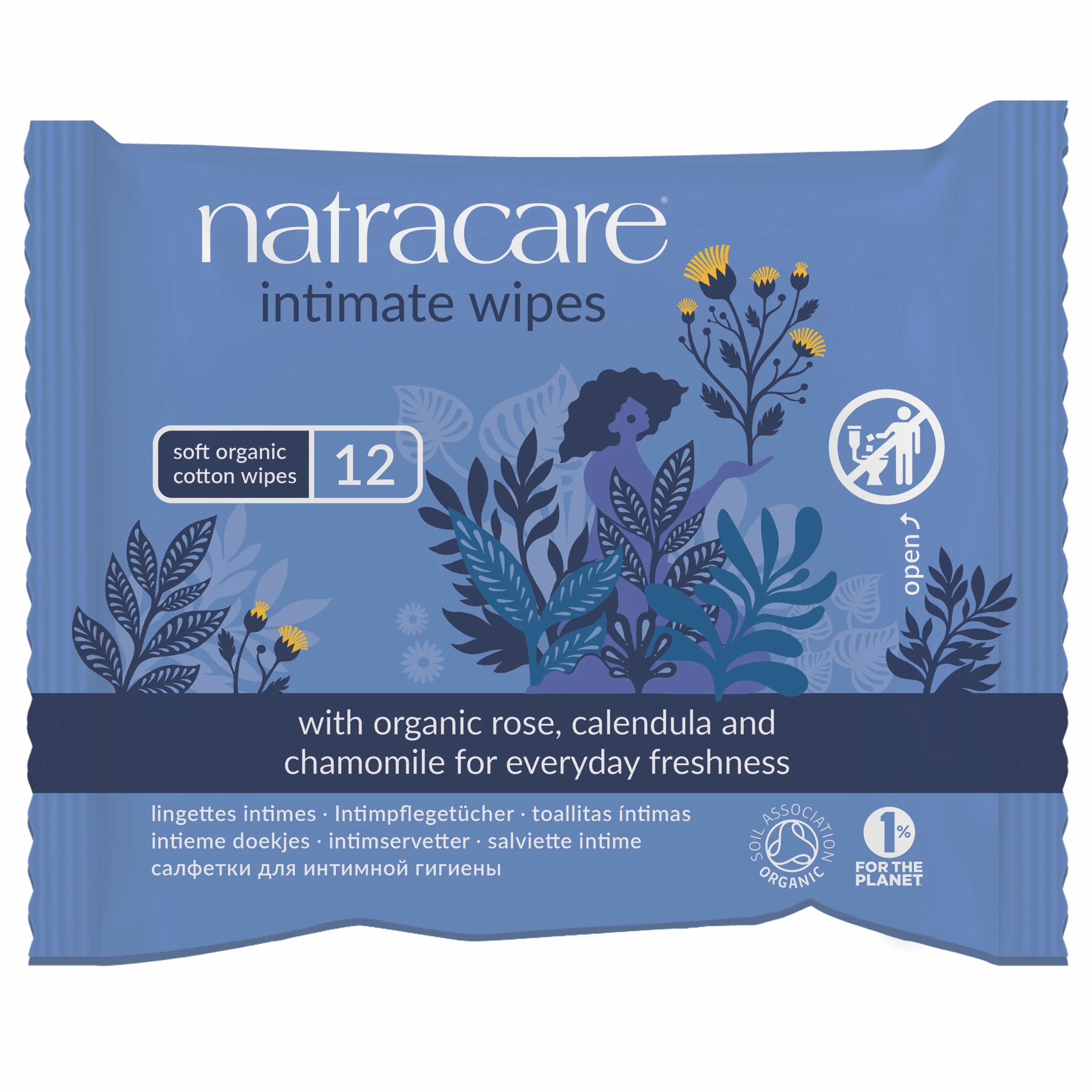 Smart Natracare Organic Intimate Wipes Elegant