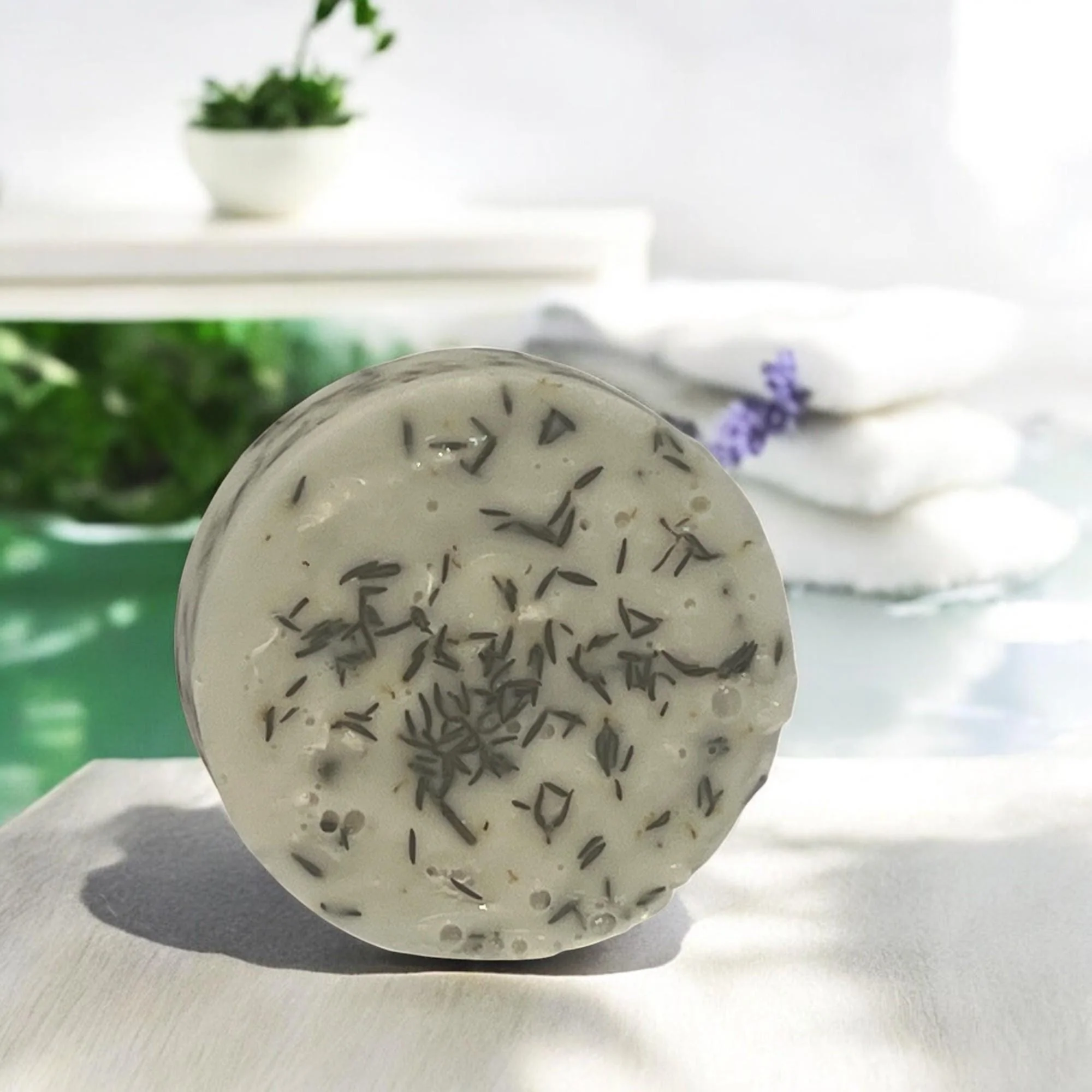Sustainable Rosemary Goat’s Milk Loofah Soap Exfoliating Herbal Spa Bar Responsible