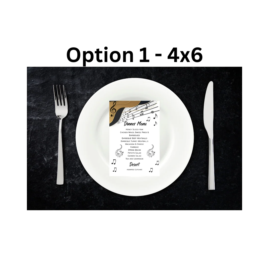 Authentic Menu Cards Efficient