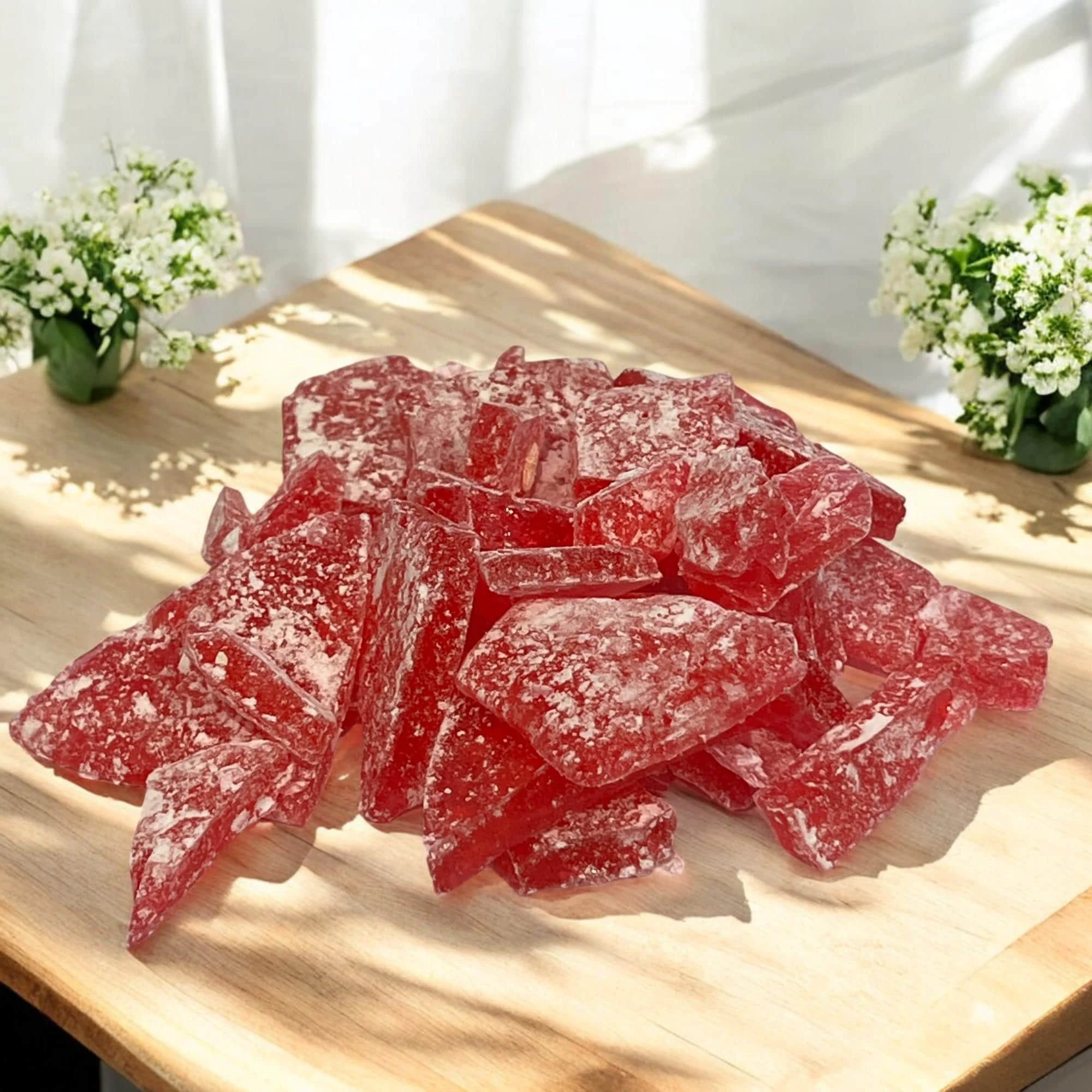 Elite Red Old Fashioned Tack Candy Nostalgic Cocktail Garnish Vintage Rock Candy Lightweight