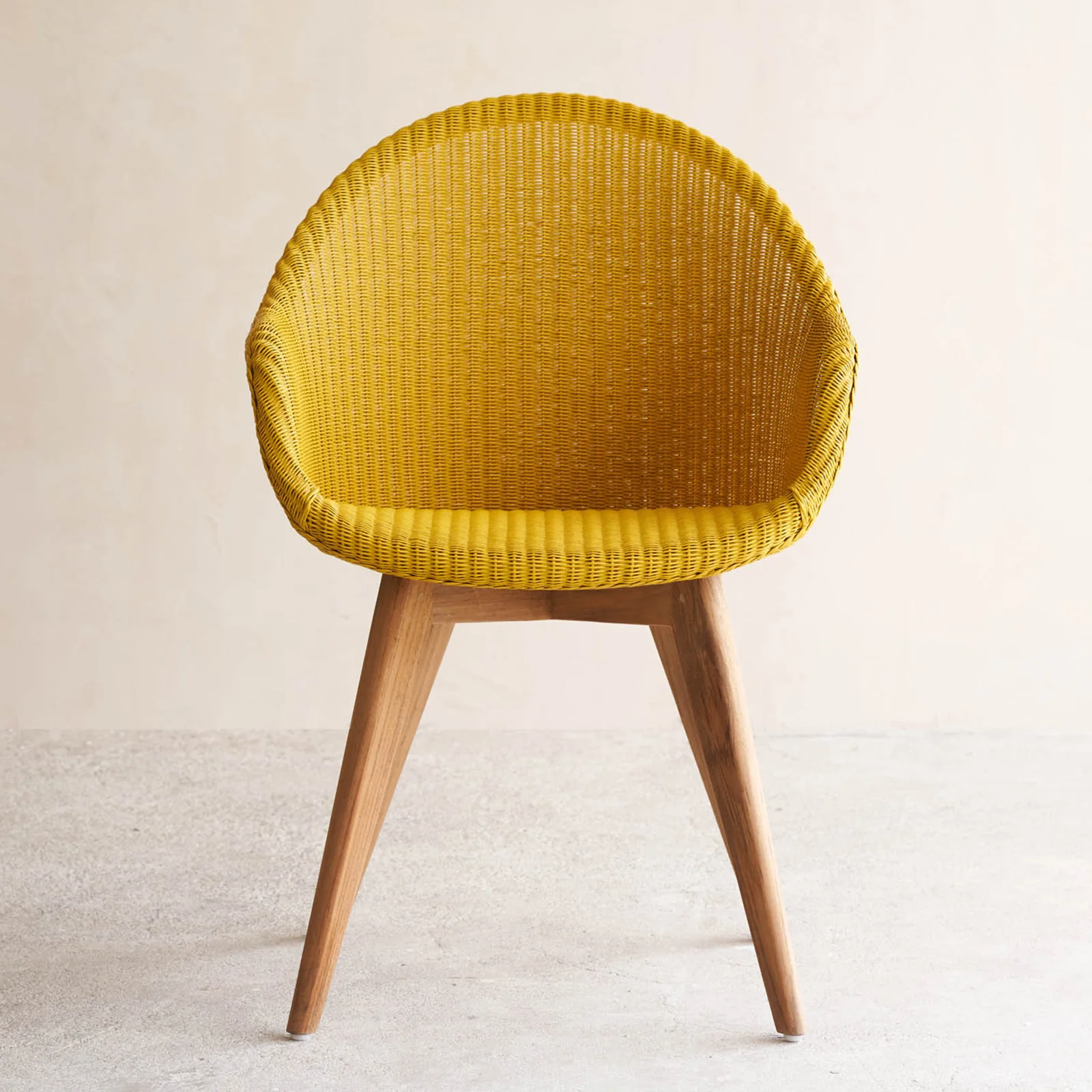 Environmentally Friendly Avril Dining Chair Teak – Yellow Soft