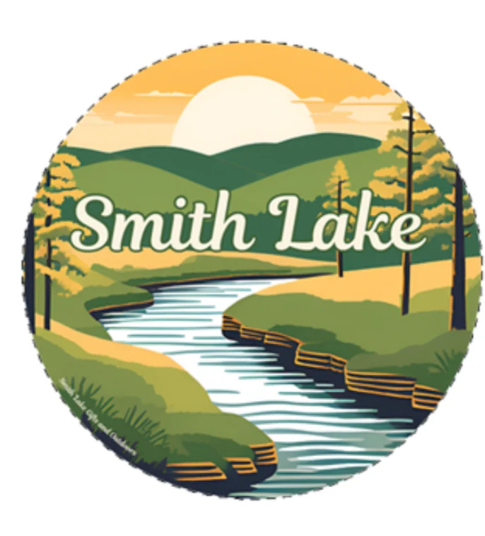 Luxury Smith Lake Sunrise – 3.5 Sticker Premium Material