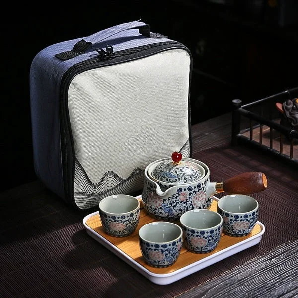 Next-Generation Portable Kung Fu Travel Tea Set With Tray Reliable