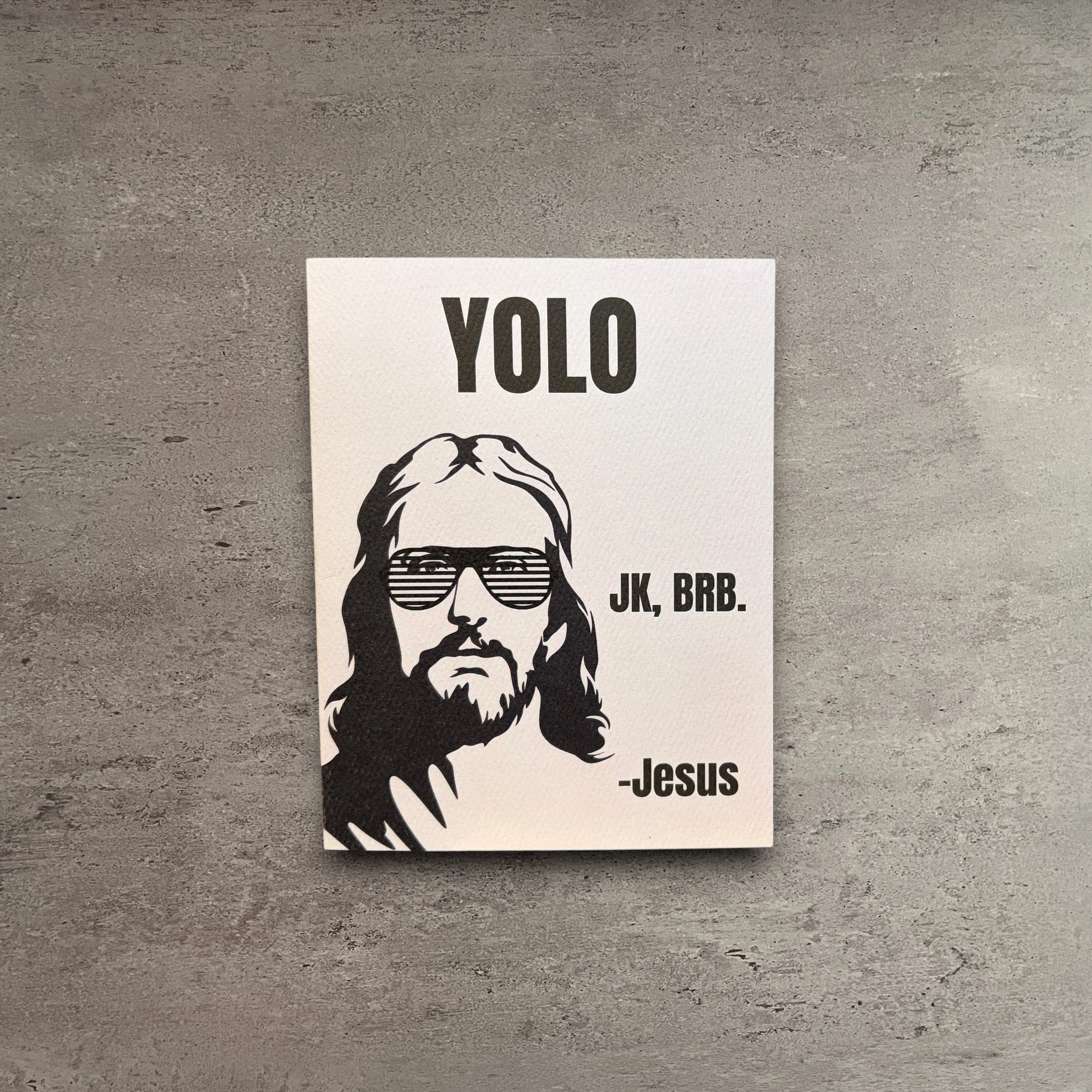 Selected YOLO Jesus Easter Card Fine Crafted
