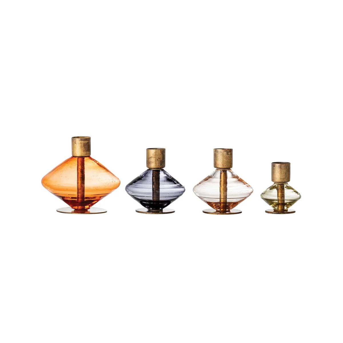 Stylish Glass and Metal Taper Holders Optimized