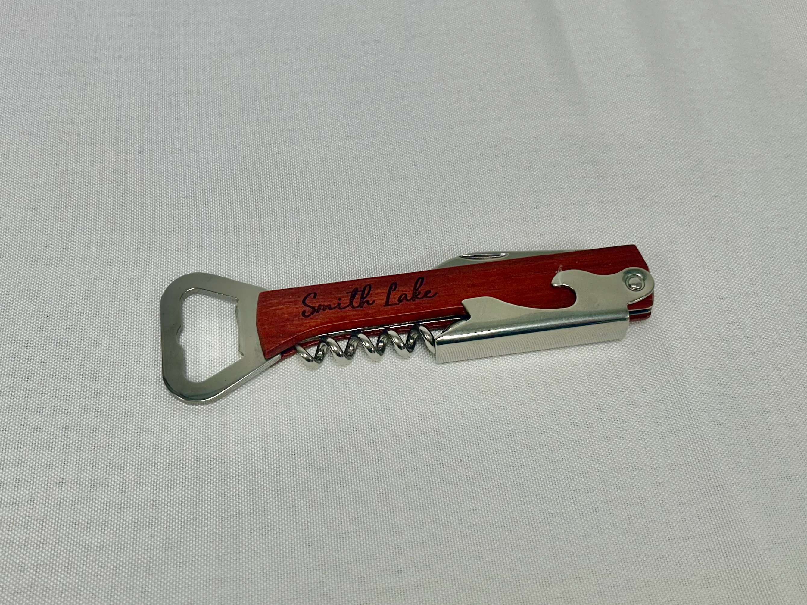Recyclable Smith Lake Rosewood Wine Bottle Opener Dependable
