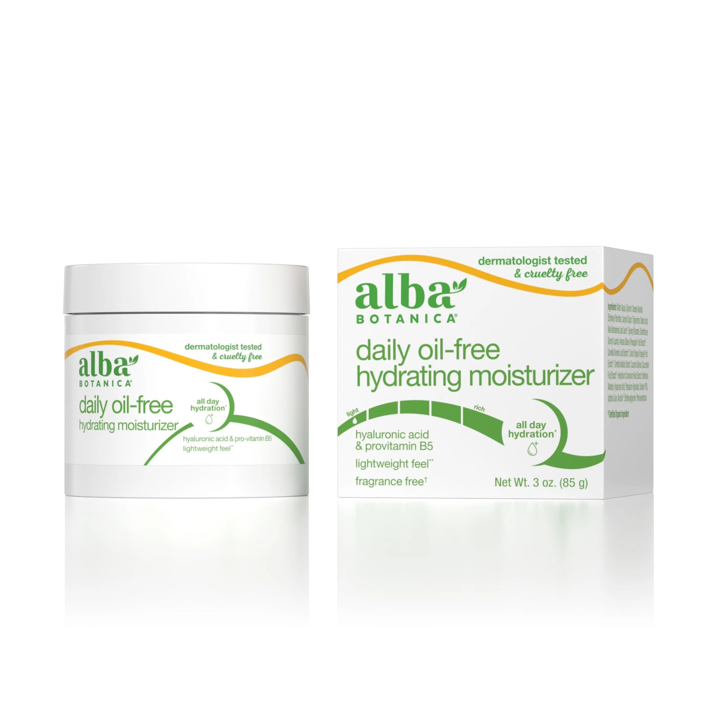 Original Alba Botanica Daily Oil- Hydrating Moisturizer Eco-Friendly