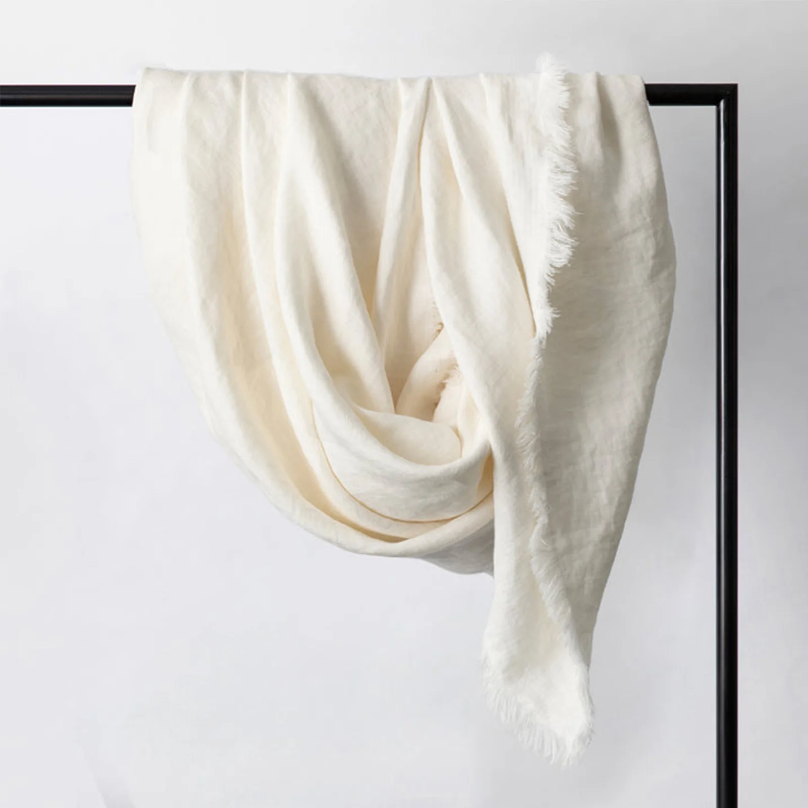 Secure Freya Linen Throw Snow Efficient