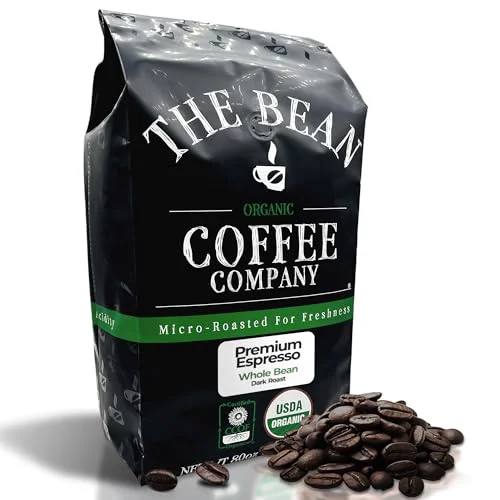 Pure The Bean Organic Coffee Co. Premium Espresso 80 Ounce Certified