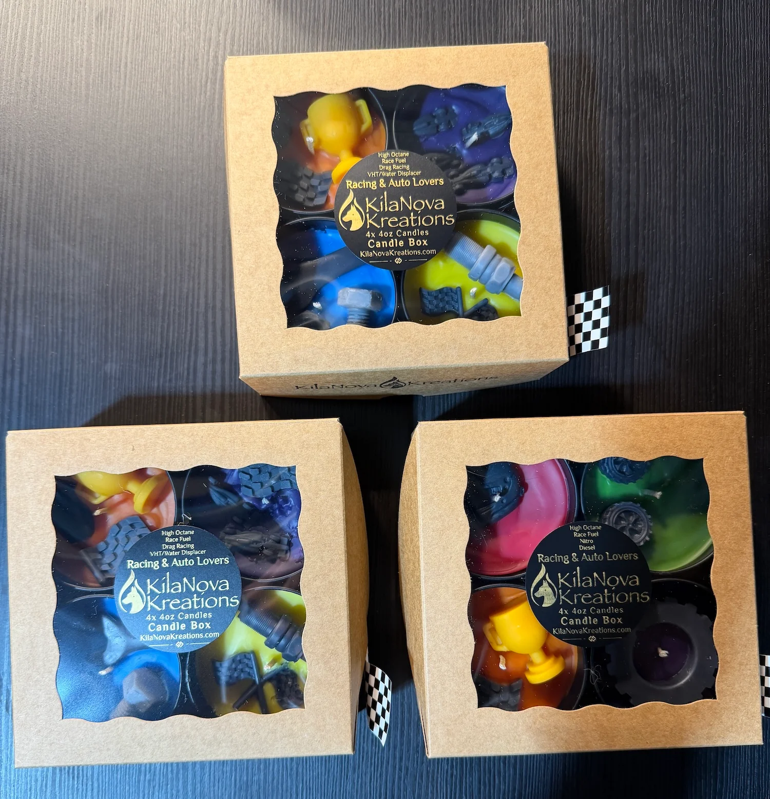 Pure Candle Tin 4 Packs Scent Story Boxes Organic