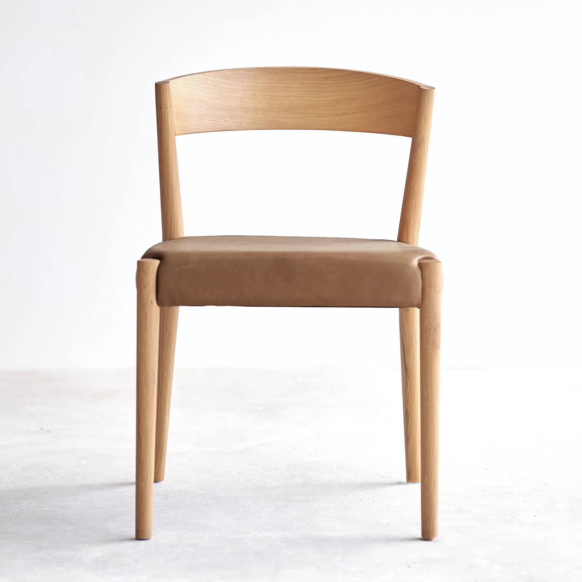 Top-Quality Ronda Leather Dining Chair Oak Frame – Pecan Stylish