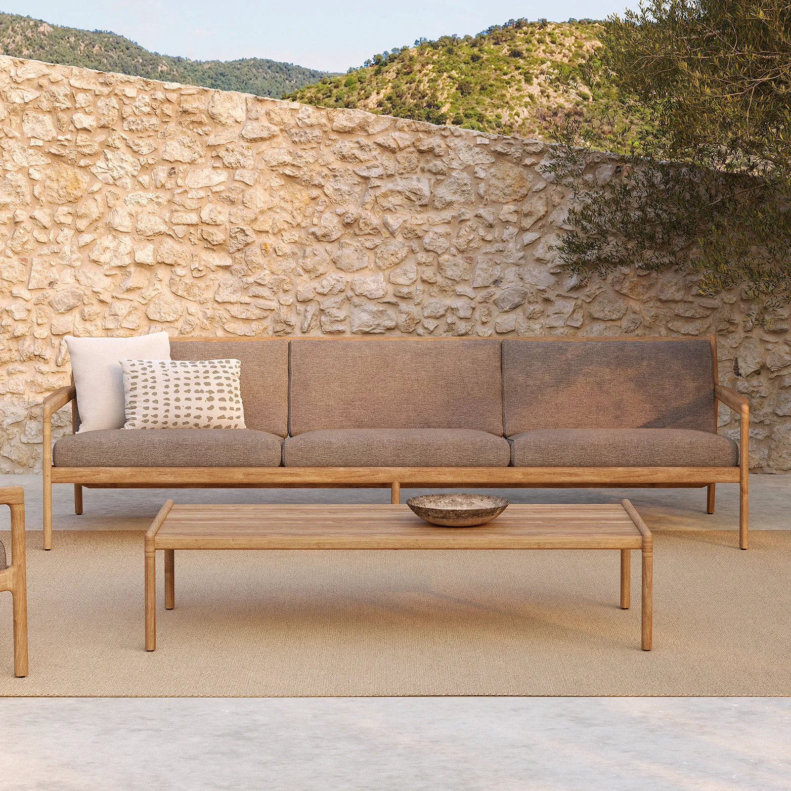 Fine Jack Outdoor Sofa 3 Seater – Mocha 265cm Fashionable