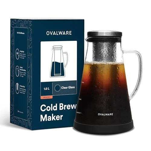 High-Quality Airtight Cold Brew Coffee Maker with Tea Infuser Spout 1.0L Functional