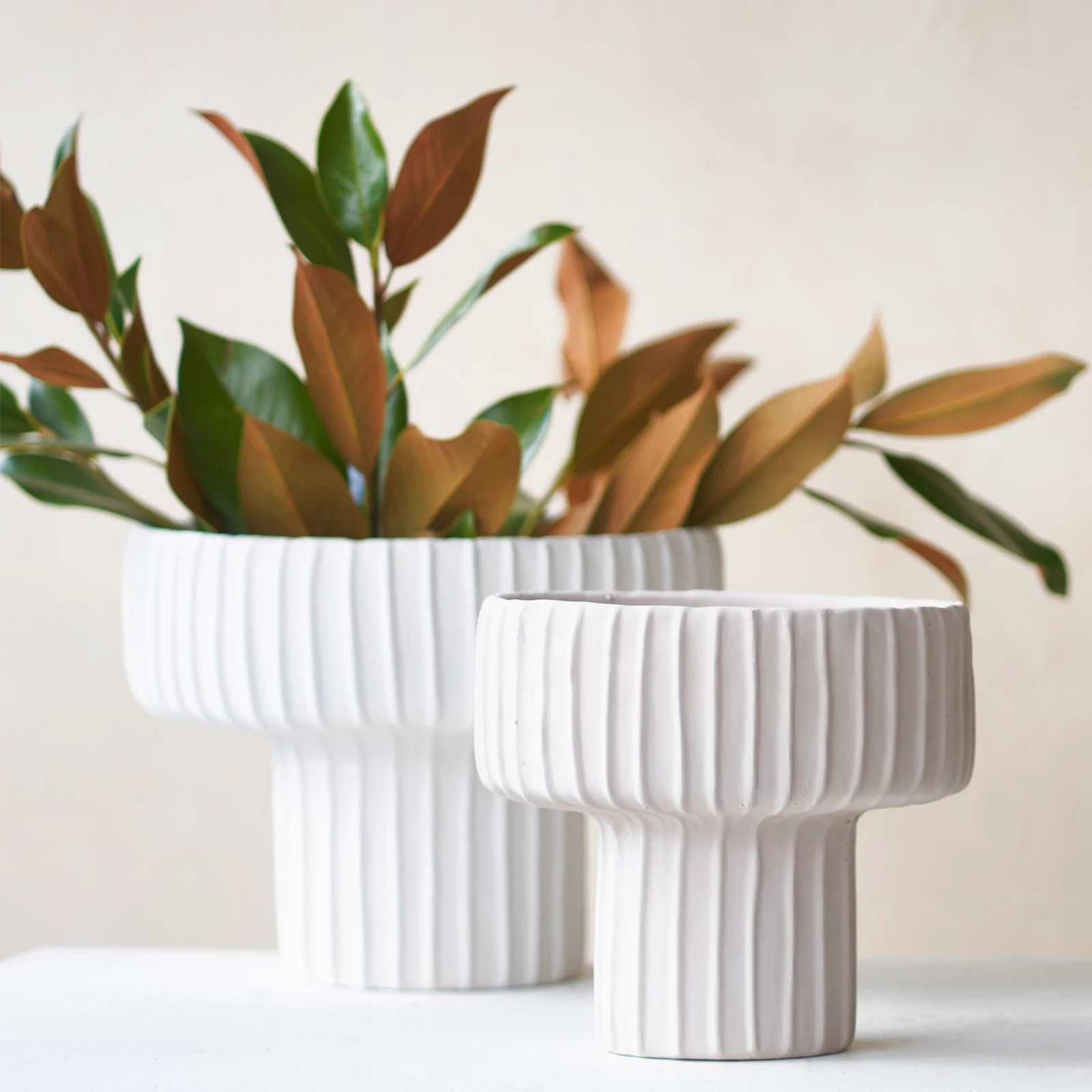 Premium Material Maja Pot Cream Sophisticated