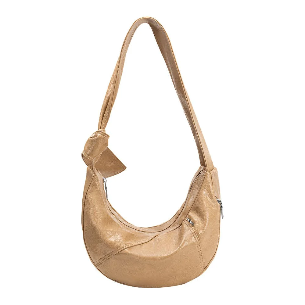First-Class Bambi Tan Vegan Leather Shoulder Bag Outstanding