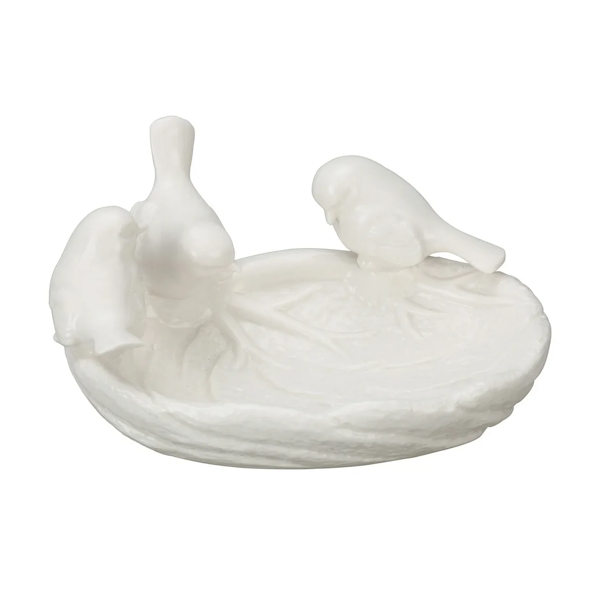 High-End Ceramic Leaf Dish with Birds Practical